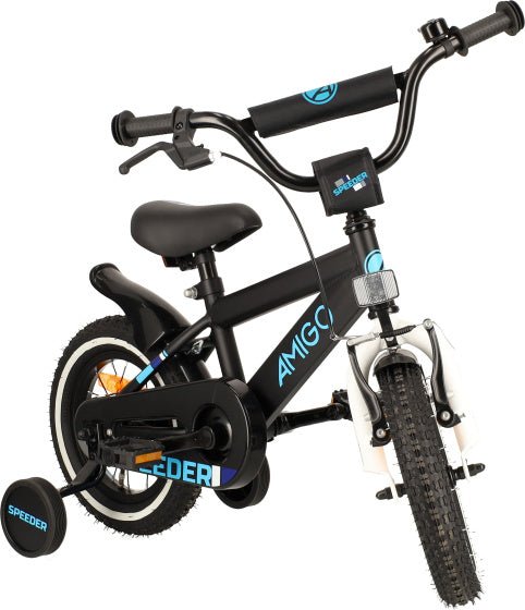 AMIGO Explorer Boys’ Bike 14″ Kids Bicycle with Coaster & Front V - Brake - Afanaya